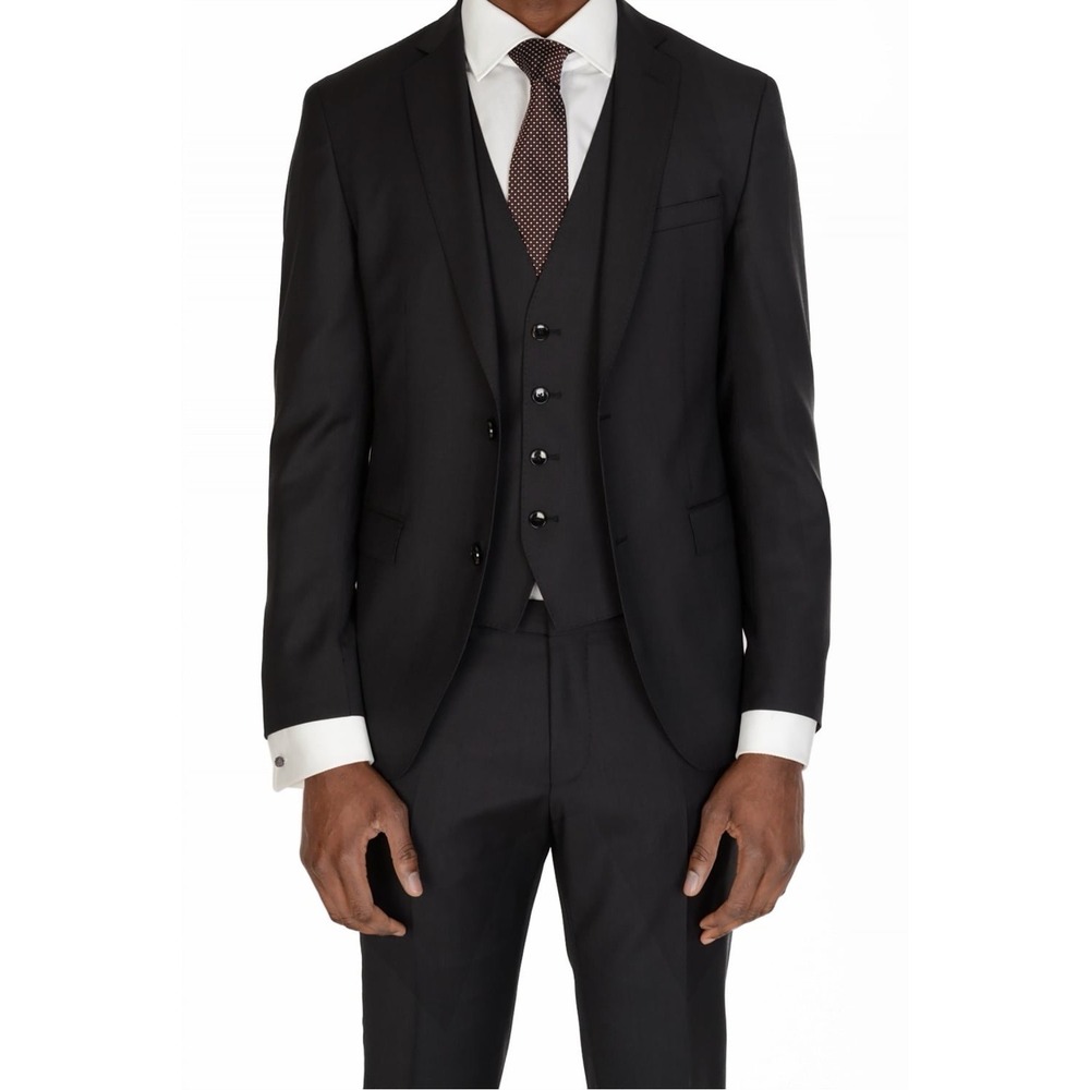 Hugo Boss Mens Reyno4/Wave2 Extra Slim Fit Drago 130s Wool Blazer Black 42